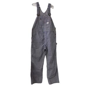 Vintage Big Mac Overalls Hickory‎ Stripe Railroad Carpenter (Read Desc)
